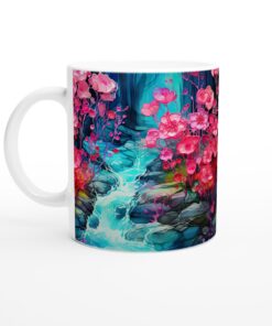 Förtrollande Blomsterfall Keramikmugg – Din dagliga dos av magi