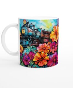 Färgglad ångloksmugg – en explosion av blommor och färg