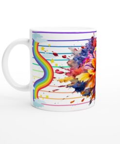 Keramisk mugg – Explosion av Regnbågsfärger och Magi