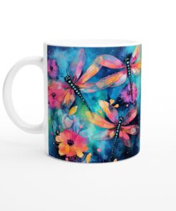 Fjärilsdröm – Akvarellmugg med levande färger för din stunds magi