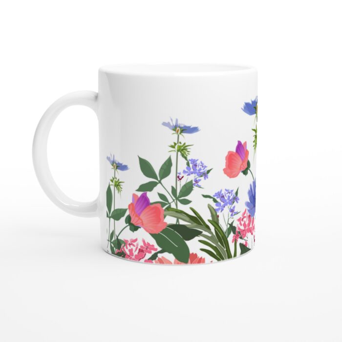 Keramisk mugg – Blomstrande Vardagslyx med Levande Vårblommor