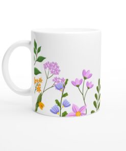 Keramisk mugg – Färgsprakande Blomsterglädje för din Vardagsfavorit