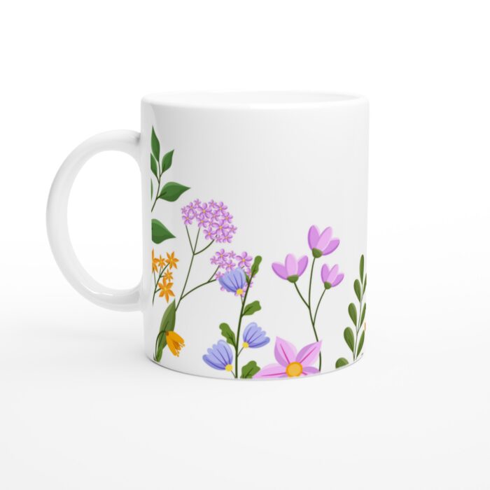 Keramisk mugg – Färgsprakande Blomsterglädje för din Vardagsfavorit