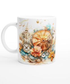 Steampunk Ocean Dream Keramisk Mugg – Konstnärlig Favorit för Marina Älskare
