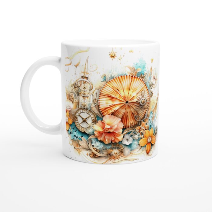 Steampunk Ocean Dream Keramisk Mugg – Konstnärlig Favorit för Marina Älskare