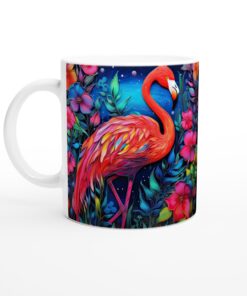 Tropisk Flamingo Keramisk Mugg – Färgglad Vardagsfavorit för Alla Tillfällen