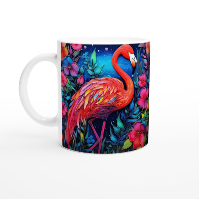 Tropisk Flamingo Keramisk Mugg – Färgglad Vardagsfavorit för Alla Tillfällen