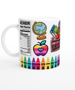 Pedagogisk Keramisk Mugg – Färgglad Hyllning till Lärarens Vardag