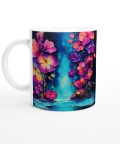 Keramisk Mugg – Drömsk Akvarellblomma: Vardagsfavoriten med Magiska Nyanser
