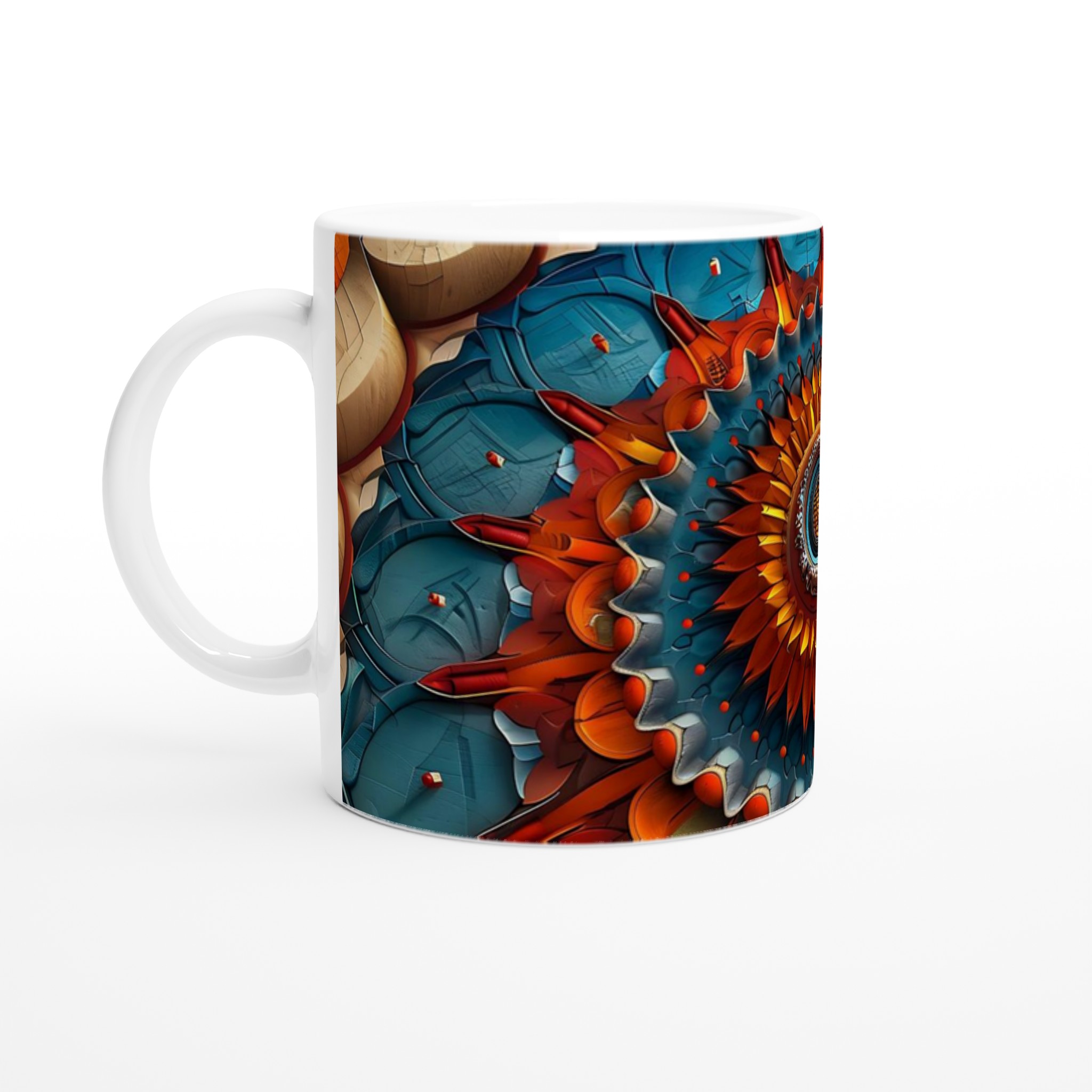 Abstrakt Mandala Keramikmugg – Livfull Orange &Amp;Amp; Teal Design, 11 Oz Alla Produkter Mugglagret.se Abstrakt Mandala Keramikmugg - Livfull Orange &Amp;Amp; Teal Design, 11 Oz - Bild 1