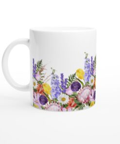 Keramisk mugg – Blomstrande Vårglädje: En Färgsprakande Favorit för Alla Tillfällen