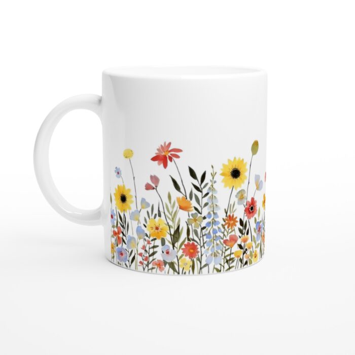 Keramisk mugg – Handmålade Blomsteräng, vardagsfavoriten för alla tillfällen