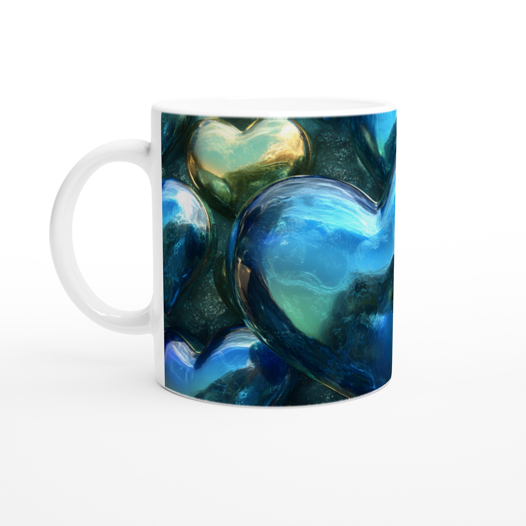 Kärlekens Hav: Blå Turkos Keramisk Mugg