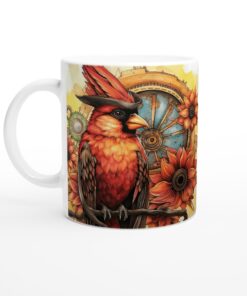 Steampunk Kardinal Mugg – Unik Design för Kaffe- och Teälskaren