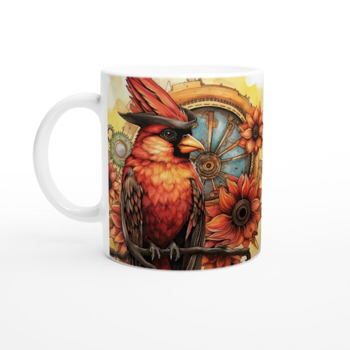 Steampunk Kardinal Mugg – Unik Design för Kaffe- och Teälskaren