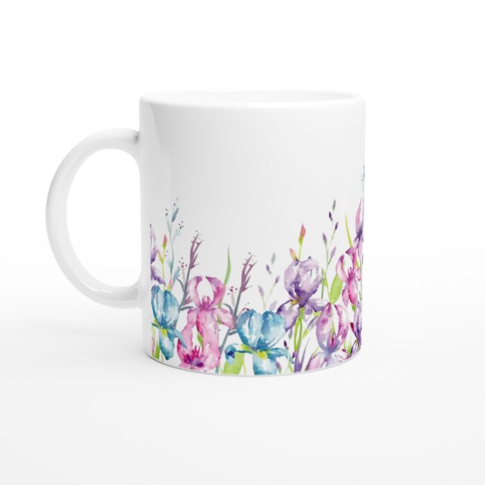 Akvarell Iris Keramikmugg – Konstnärlig Elegans för Dina Drycker