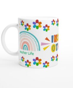 Färgglad 'Inspire Others' Keramisk Mugg – En Perfekt Present för Alla Lärare!