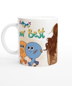 Vardagsfavoriten 'Be Your Best' – Keramisk Mugg för Bästa Vännen och Alla Tillfällen