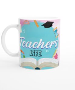 Pedagogmugg – "Teachers Life" Keramisk Mugg för Vardagshjältar