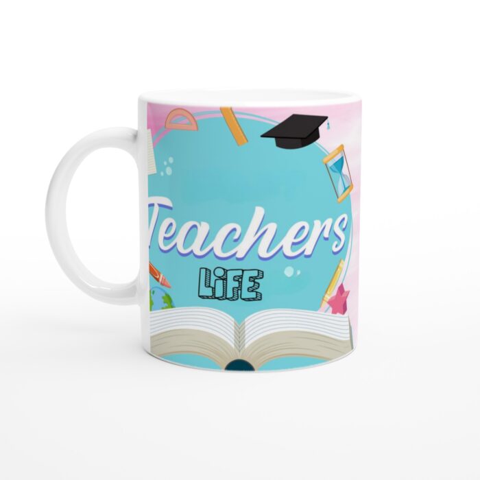 Pedagogmugg – "Teachers Life" Keramisk Mugg för Vardagshjältar