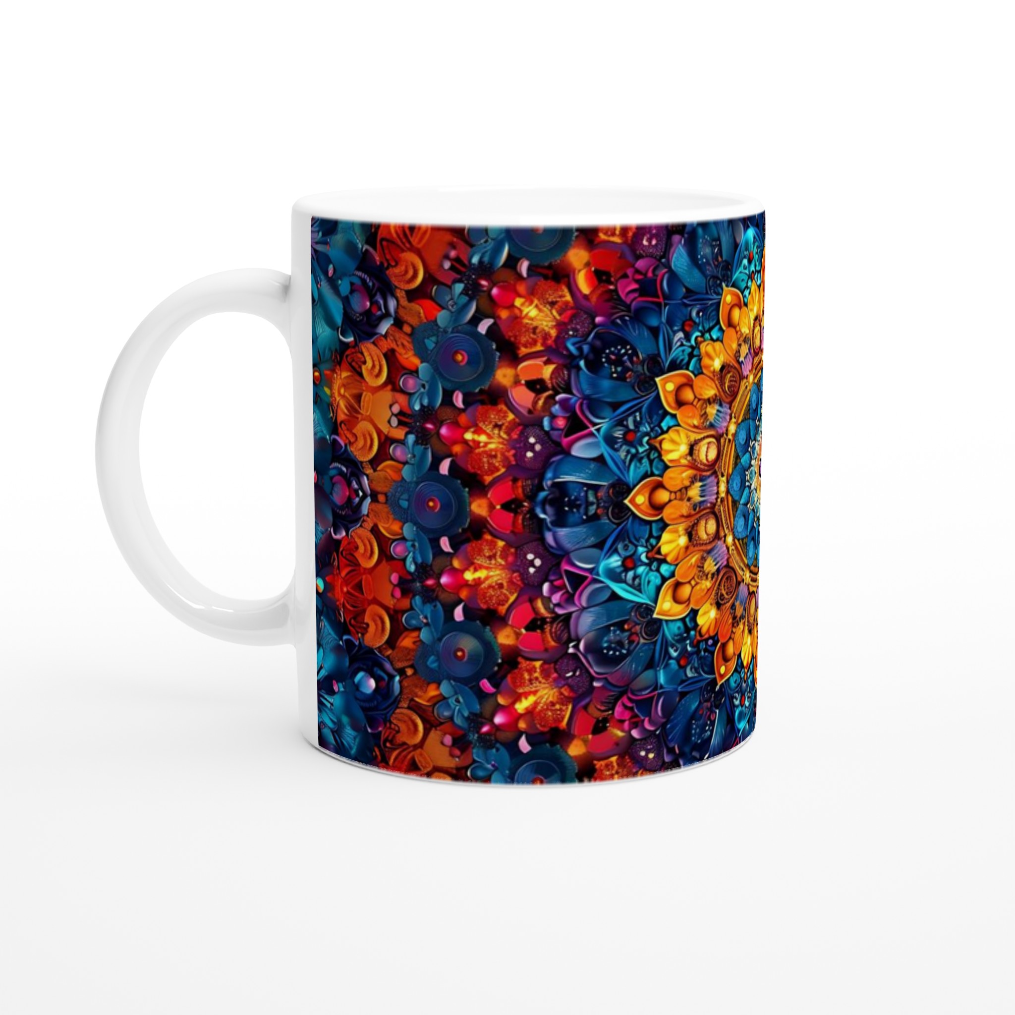 Vit 11Oz Keramisk Mugg Med ”Mystisk Mandarin Mandala” – Hypnotisk Färgexplosion Alla Produkter Mugglagret.se Vit 11Oz Keramisk Mugg Med &Amp;Quot;Mystisk Mandarin Mandala&Amp;Quot; – Hypnotisk Färgexplosion - Bild 1