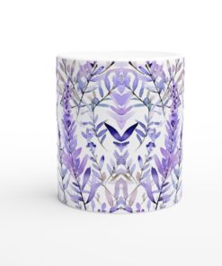 Lavendeldröm Keramikmugg - Akvarell inspirerad kaffekopp 11oz