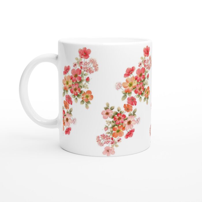 Blomstrande Keramisk Mugg – Färgglad Design för Vardagsglädje