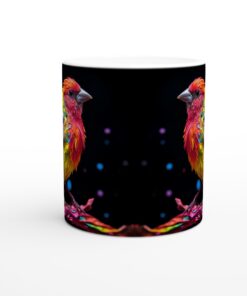 Färgglad Tropisk Fågel Mugg – En Explosion av Färg för Din Vardag, 11oz Keramisk Mugg