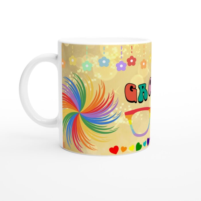 Groovy Keramisk Mugg – Färgglad Retrostil för Din Kaffestund