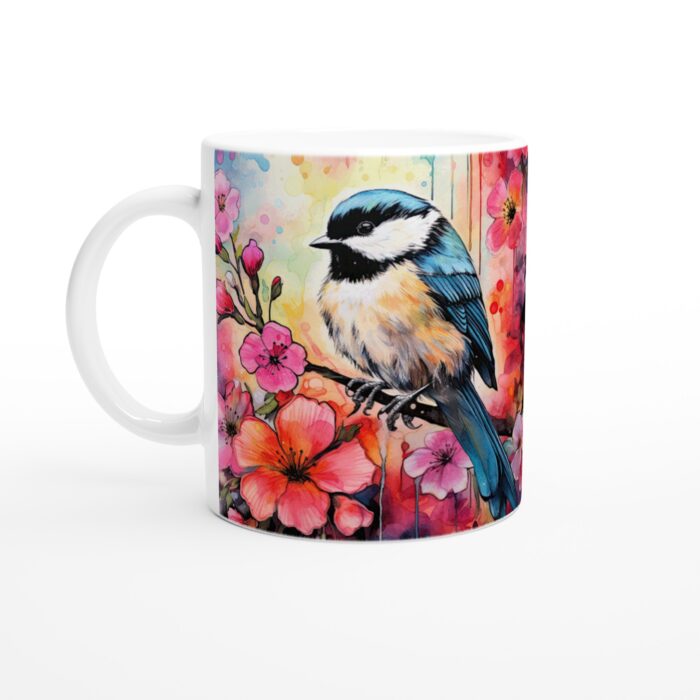 Fågelparadis Keramisk Mugg – Vardagsfavoriten med Akvarellblommor