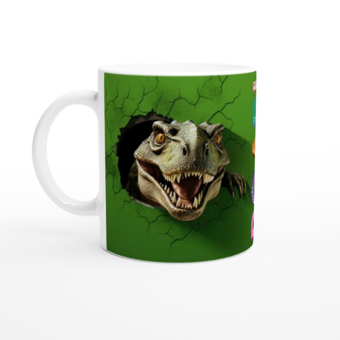 T-Rex Roar! Keramisk Mugg – En Dinomite Favorit för Kaffeälskare och Äventyrare