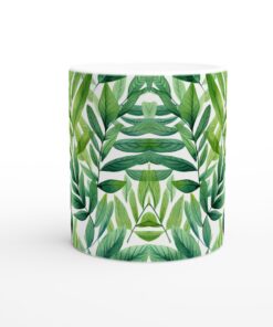 Lummig grön keramikmugg – Naturinspirerad 11oz kaffekopp