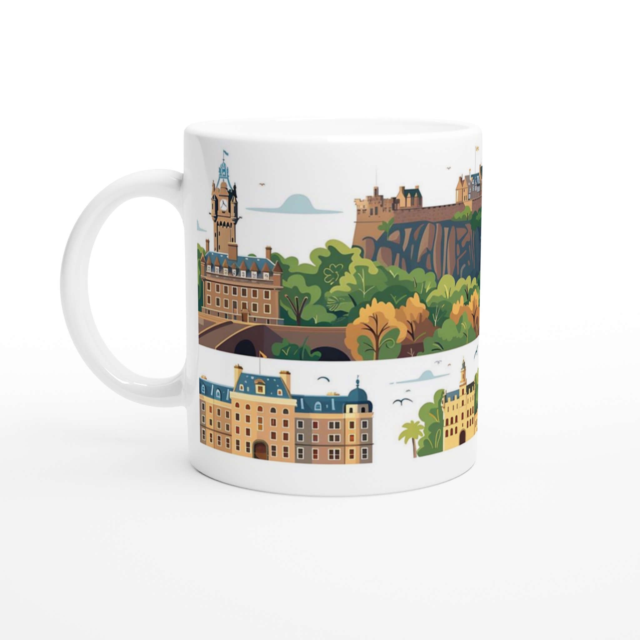 Edinburgh Panorama Keramisk Mugg – Drömsk Stadsbild I Klar Färg, 11Oz Alla Produkter Mugglagret.se 803Cc55E-Cead-4D60-Aee0-43166Adf04Ea