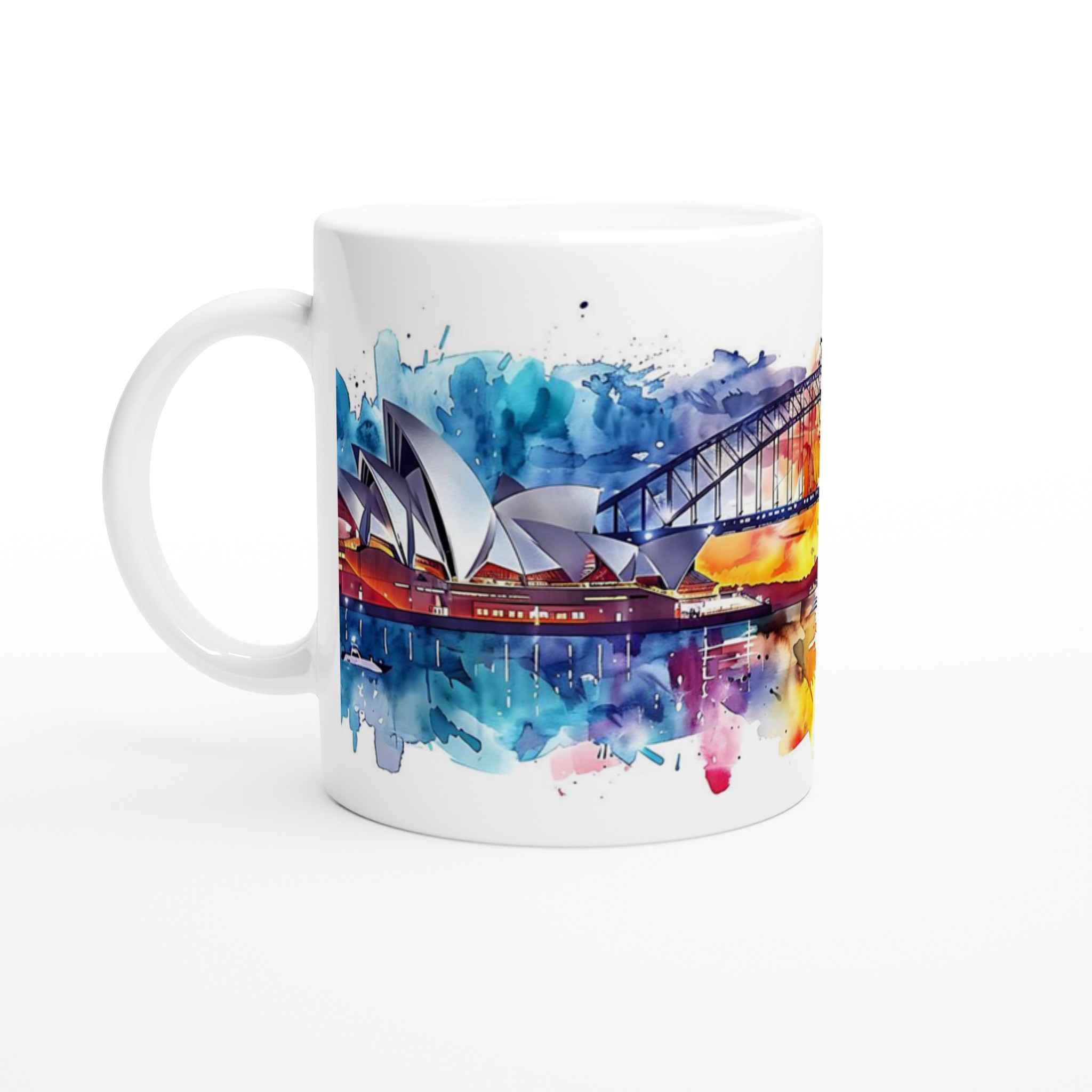 Sydney Harbor Sunset Akvarellmugg – Levande Keramikmugg 11Oz, Diskmaskinsäker Och Mikrovågssäker I Valfri Färg. Alla Produkter Mugglagret.se B2C5E5Bb-F0F0-442D-Bbda-De907E56153B