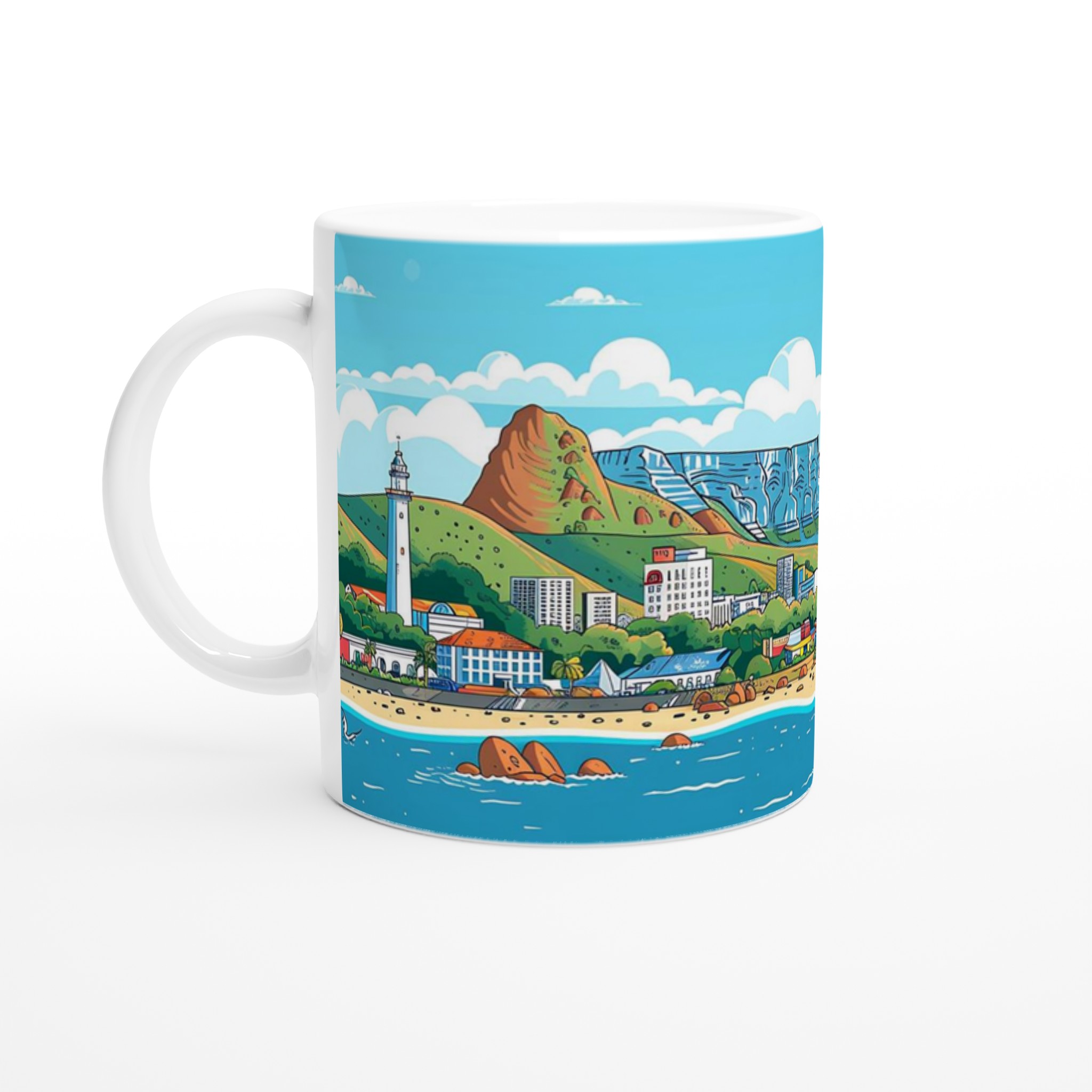 Färgstark Kapstadsillustration 11Oz Keramisk Mugg – Välj Din Favoritfärg! Alla Produkter Mugglagret.se B86C578D-326A-4F40-8Cde-8E083A72317C